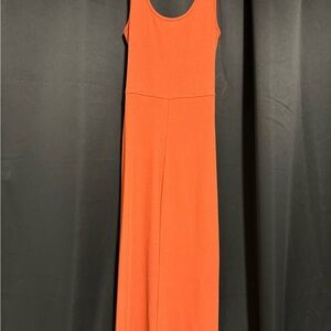Nine Britton Vibrant Orange Maxi Dress
